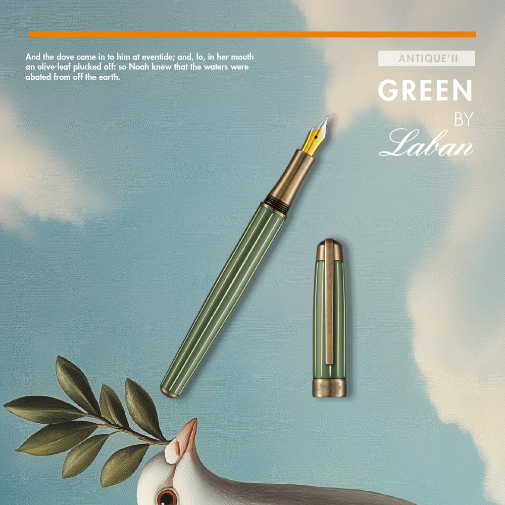 Laban Antique II Fountain Pen Green