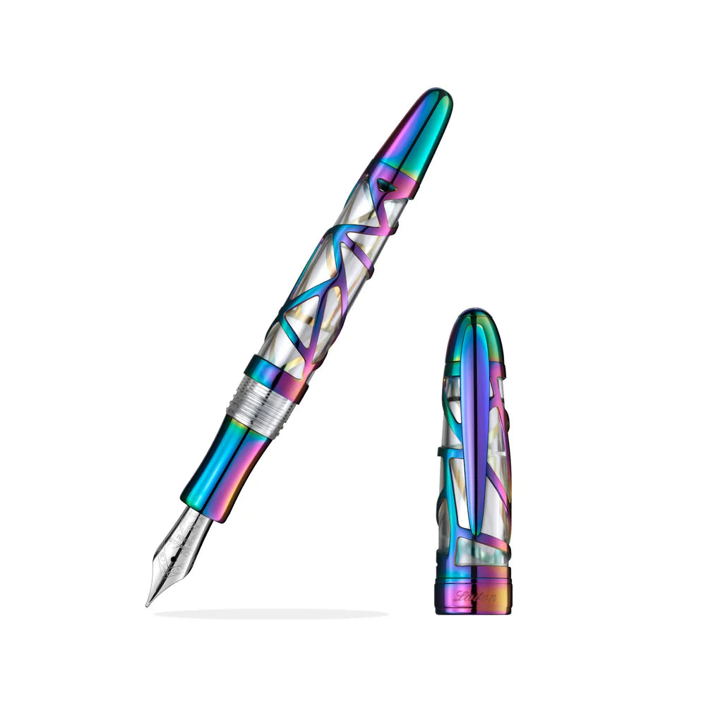 Laban Skeleton Rainbow Fountain Pen