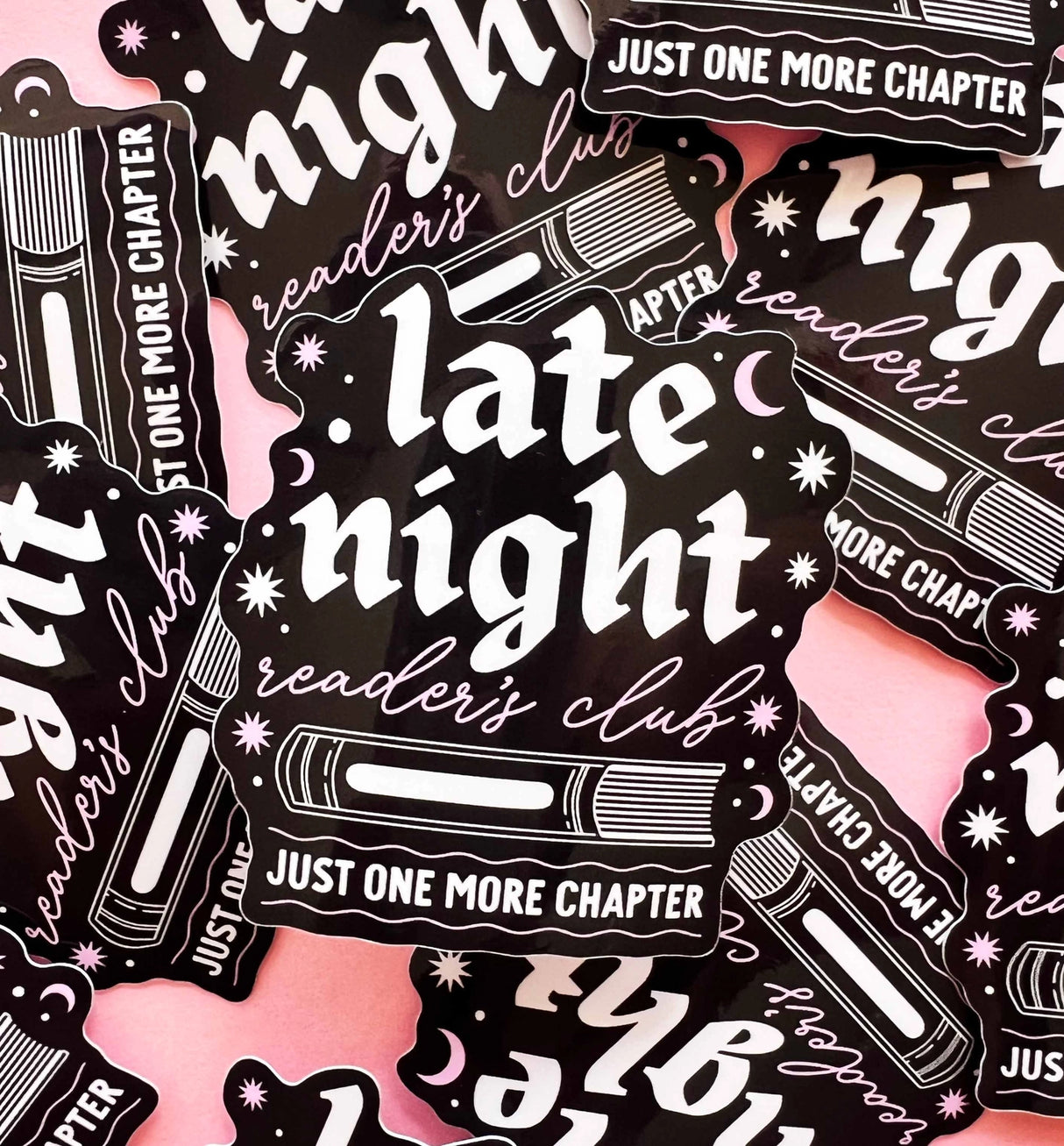 Late Night Readers Vinyl Sticker
For all my pals who love staying up late just to finish one more chapter in their book, but then it ends up being 10 chapters and suddenly the sun is coming up.
2.5inch Waterproof Sticker