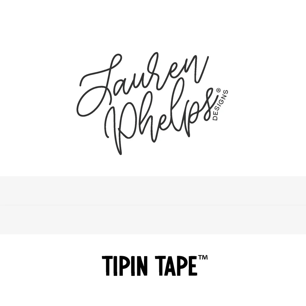 Do you love adding interactive elements to your scrapbook layouts like photos, journaling cards, patterned paper, ephemera, and keepsakes, but want a clean, professional way to attach them without bulky adhesives or visible hinges?
Tip In Tape™ was designed for exactly that.
Tip In Tape™ is a clear matte PET tape created for adding interactive elements to scrapbook pages and paper crafting projects with precision and ease. It allows you to create flip-ups, tip-ins, layered details, and movable elements wh