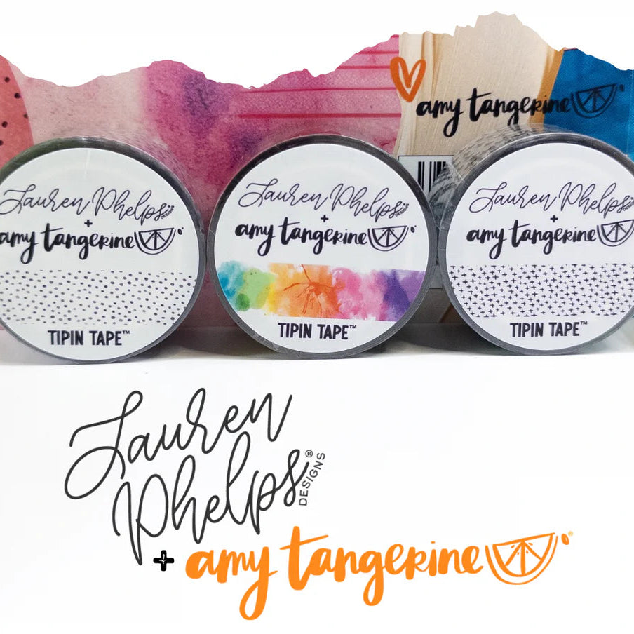Do you love adding interactive elements to your scrapbook layouts like photos, journaling cards, patterned paper, ephemera, and keepsakes, but want a clean, professional way to attach them without bulky adhesives or visible hinges?
Tip In Tape™ was designed for exactly that.
Tip In Tape™ is a clear matte PET tape created for adding interactive elements to scrapbook pages and paper crafting projects with precision and ease. It allows you to create flip-ups, tip-ins, layered details, and movable elements wh