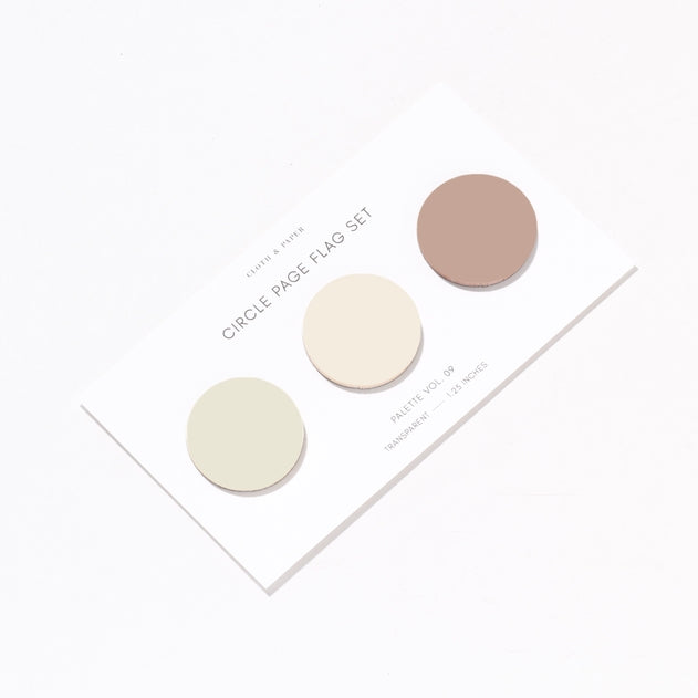 Circle Page Flag Trio Leché/Cashmere/Nude Vol 9