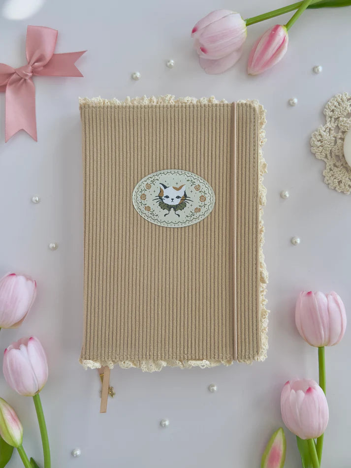 leelajournals Calico Cat A5 Notebook (Dotted, Lined)