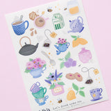 Let's Drink Some Tea Sticker Sheet