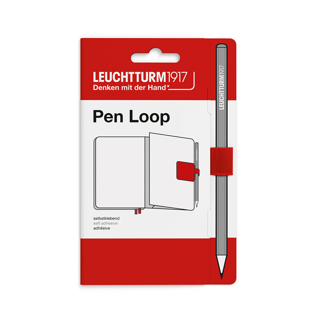 An essential accessory for any notebook.
The self-adhesive pen loops are made from sturdy elastic material. It can hold a pen, pencil, fountain pen or wax crayon, it is suitable for majority of common writing instruments. The self-adhesive loop is simply affixed to the inside back cover of your notebook, so you can carry your favorite pen with your notebook at all times.