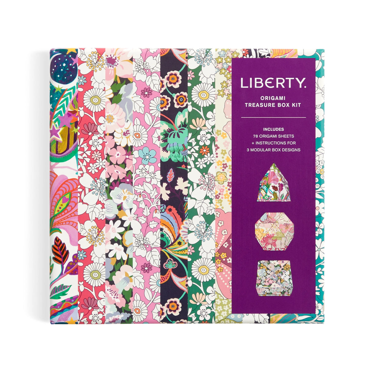 The Liberty Floral Origami Kit includes instructions for various origami folds, allowing you to create stunning paper creations adorned with timeless Liberty patterns. Whether you're a novice or an experienced folder, this kit offers an engaging and artistic experience. Perfect for lovers of both origami and Liberty prints, it provides endless opportunities for creative expression. The beautiful paper sheets are also great for crafting projects!