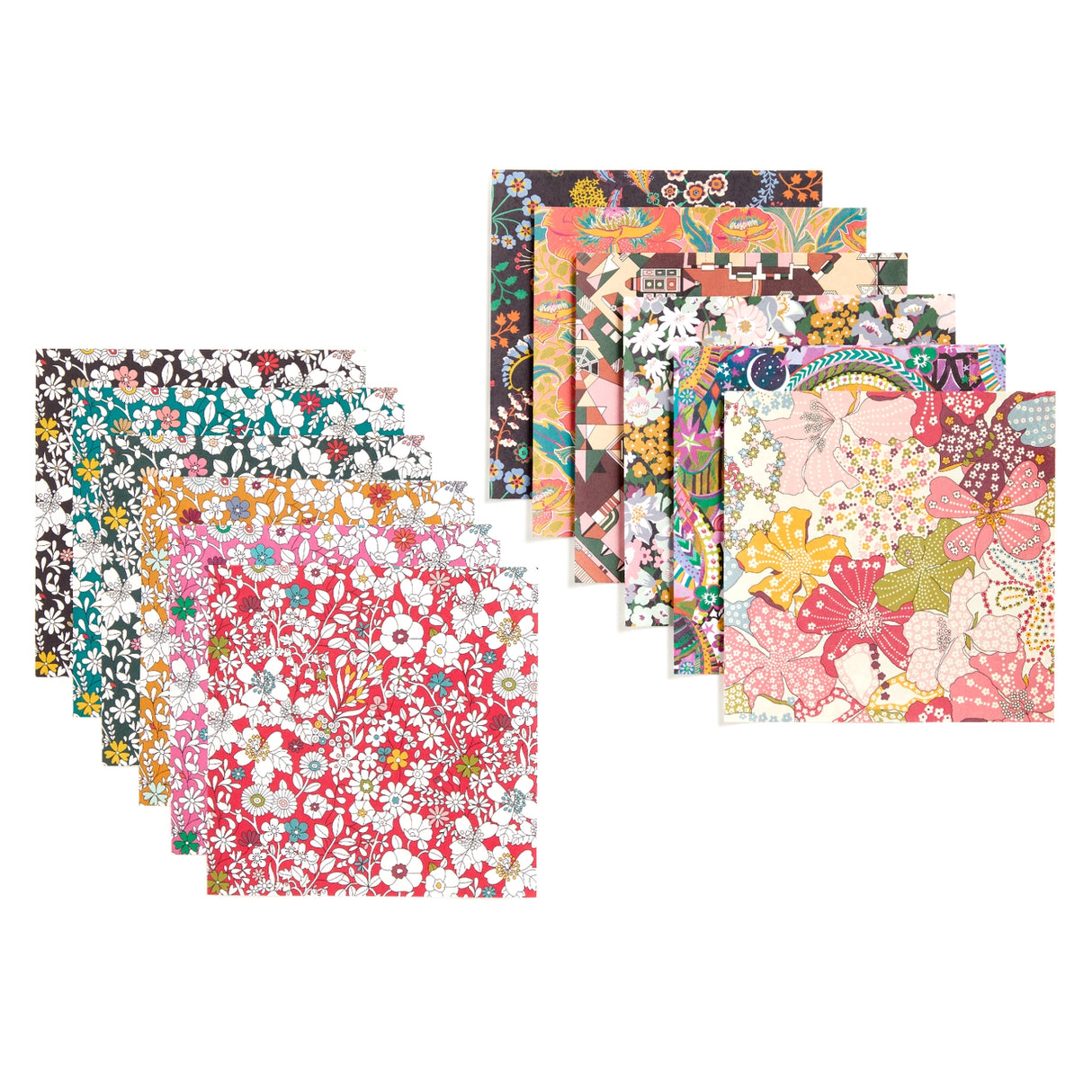 The Liberty Floral Origami Kit includes instructions for various origami folds, allowing you to create stunning paper creations adorned with timeless Liberty patterns. Whether you're a novice or an experienced folder, this kit offers an engaging and artistic experience. Perfect for lovers of both origami and Liberty prints, it provides endless opportunities for creative expression. The beautiful paper sheets are also great for crafting projects!