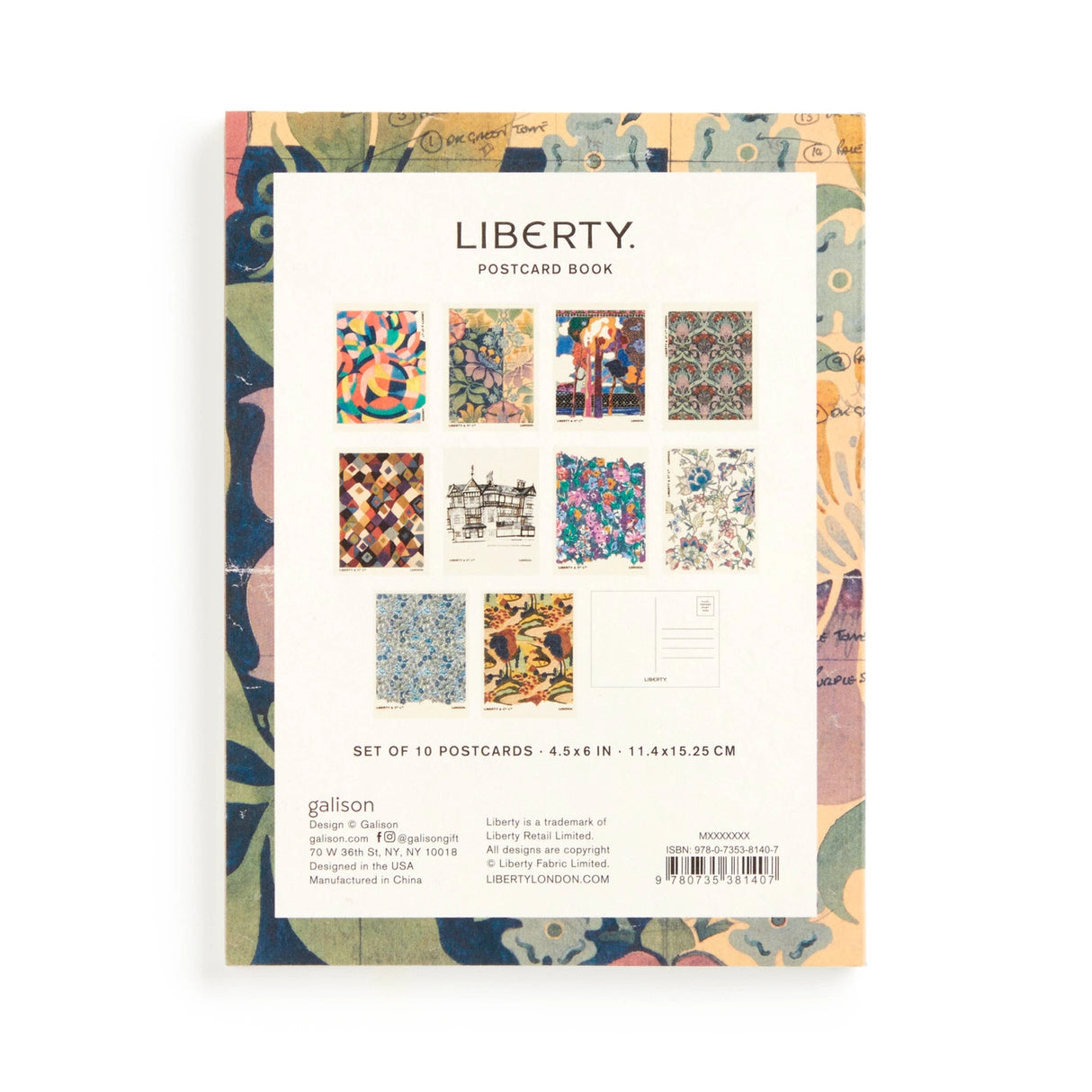 POSTCARD BOOK – The Liberty Postcard Book are a great way to share your love of art, travel, and prints with friends and family. Our postcard book includes a foil stamped cover and 10 full color postcards on high quality heavy cardstock featuring beautiful and iconic Liberty prints, perfect for the Liberty lover, tourist, and print lover.
MULTIFUNCTIONAL – Besides using the postcards for sending out to your friends and family, the liberty postcards feature beautiful designs that are perfect for framing or