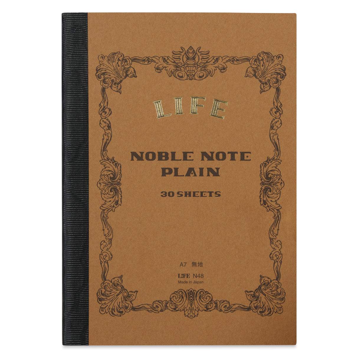 From the Noble Series, a product that embodies the philosophy of "manufacturing" that has continued since the company's founding. The smooth-writing main text paper is an original paper that is made with quality instructions from the manufacturing stage onwards. All of these are Life's pride and joy, created with those who love to write in mind. It is smooth to the touch, and the ink does not bleed or show through.
The sturdy and beautiful binding is carefully made one by one by artisans in Tokyo's do