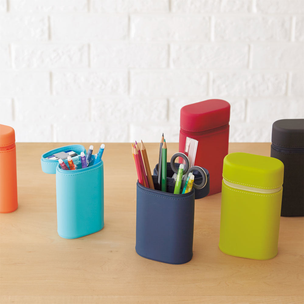 Lihit Lab Smart Fit Stand Pen Case Orange