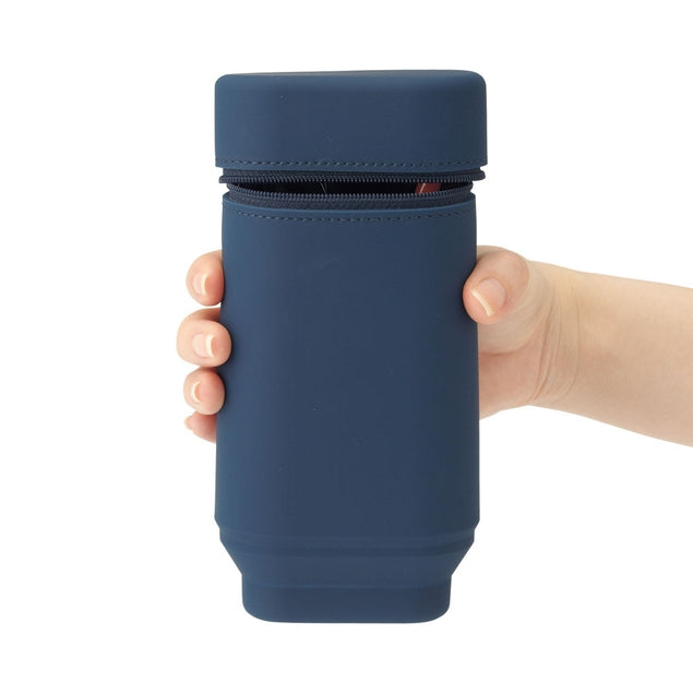 Lihit Lab Smart Fit Stand Pen Case Navy Blue