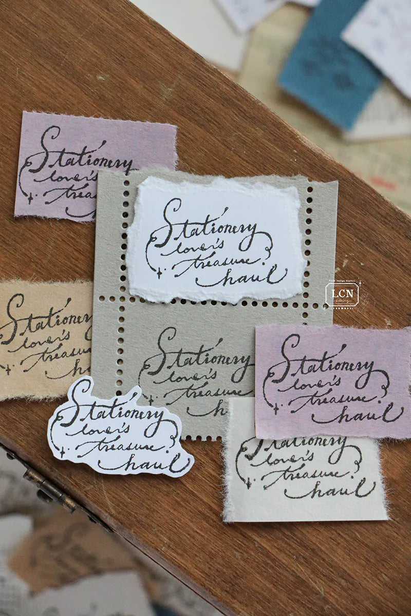 Lin Chia Ning Wooden Stamp - Treasure Haul
One (1) Treasure Haul Stamp. Includes 1 stamp.
Size: 3.5 x 2.5 x 2.5 cm
Material: Compressed wood handle rubber stamp