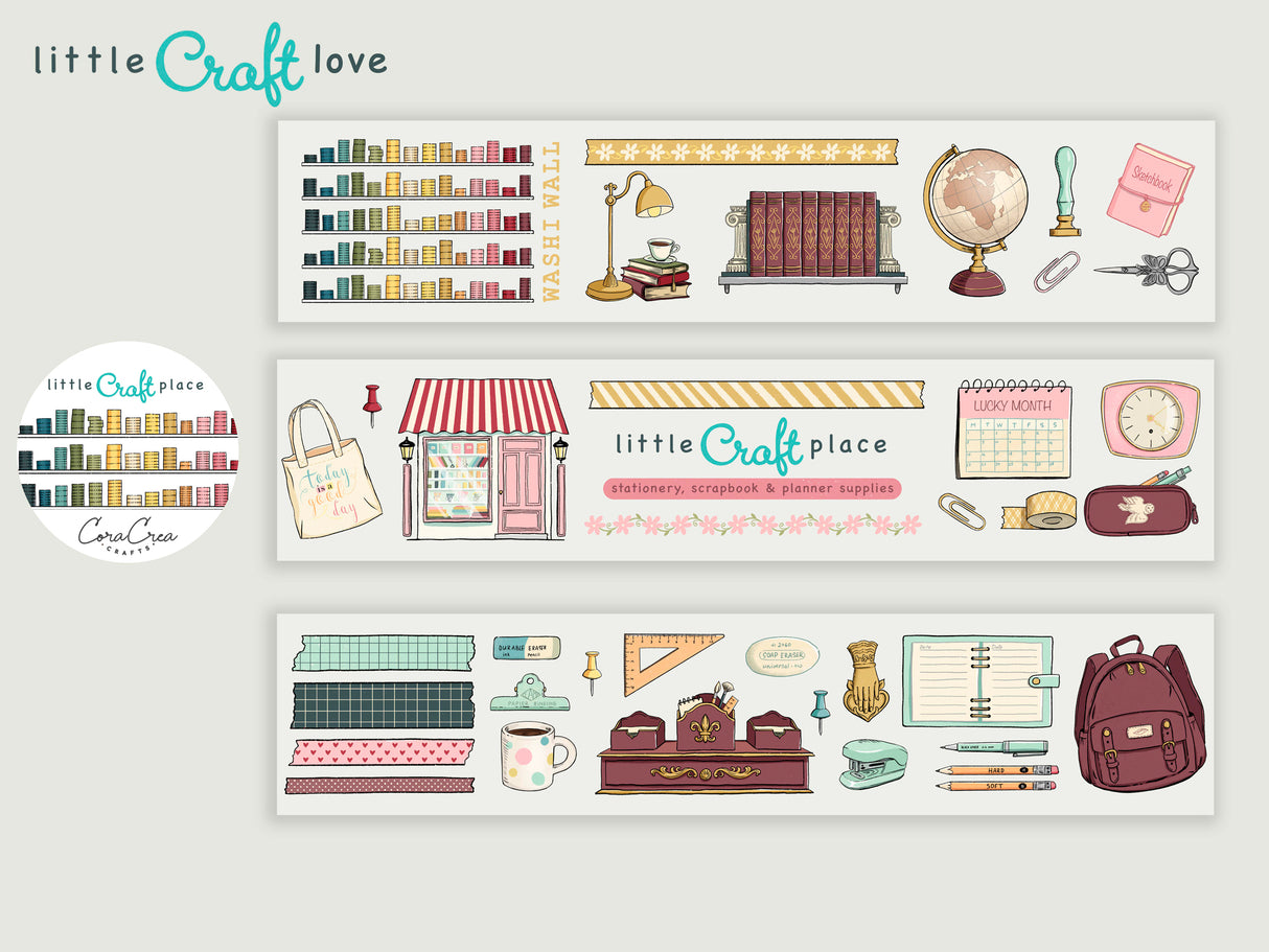 Little Craft Love Kiss Cut PET Tape