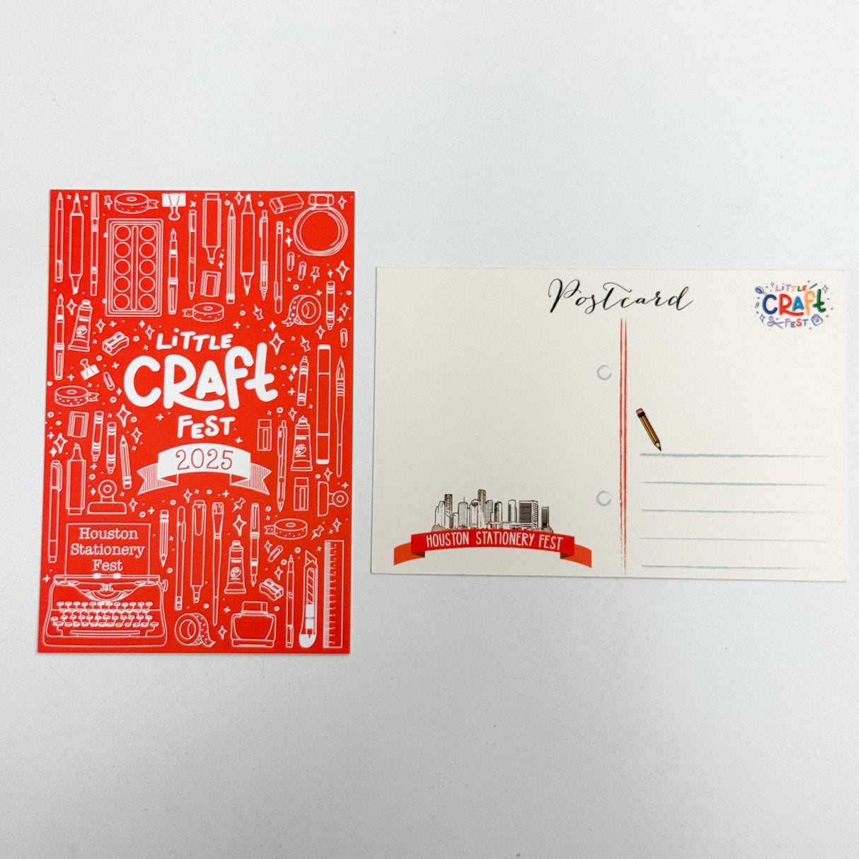 Little Craft Fest 2025 Postcard Houston Stationery Fest
