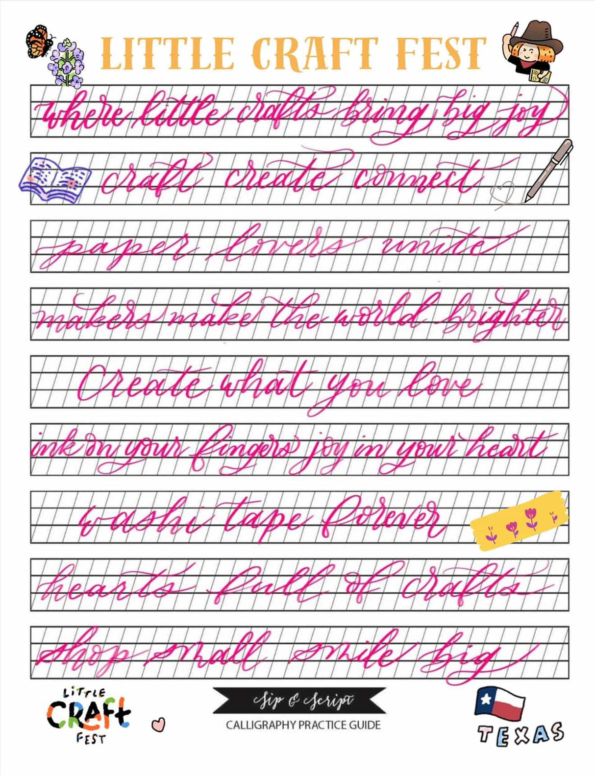 Sip & Script Calligraphy Workshop with Alma Roberts