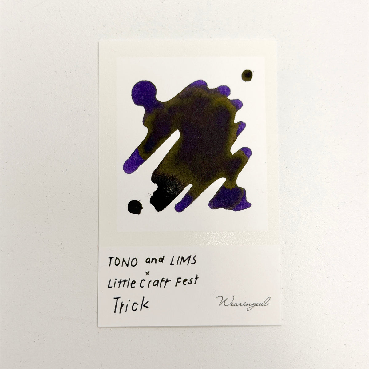 TONO & LIMS X Little Craft Place Exclusive Ink - Trick Ink Swatch