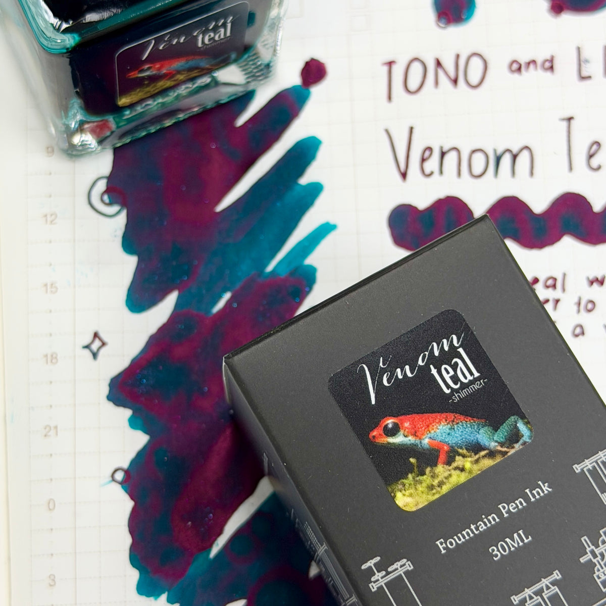 Little Craft Place X TONO & LIMS Exclusive Ink - Venom Teal (Shimmer)