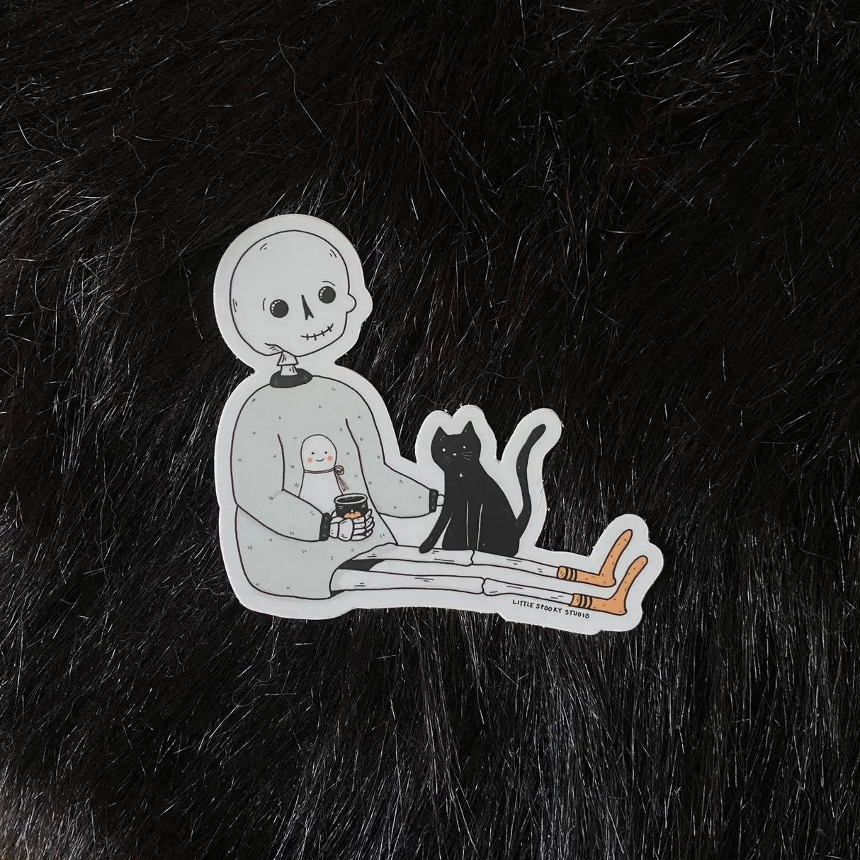Little Spooky Studio - Self Care Skelly Sticker