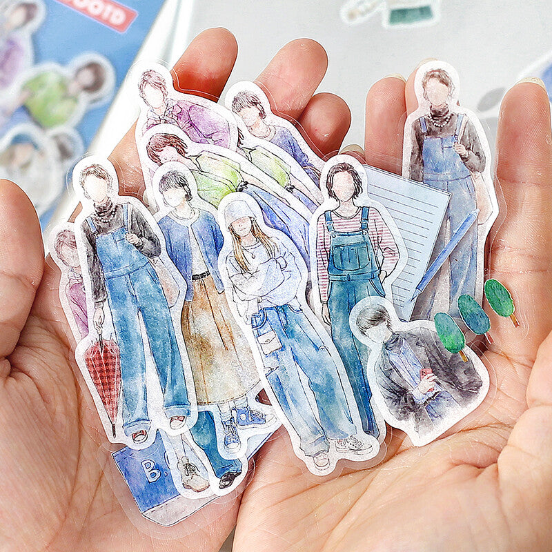 Love Denim Flake Sticker