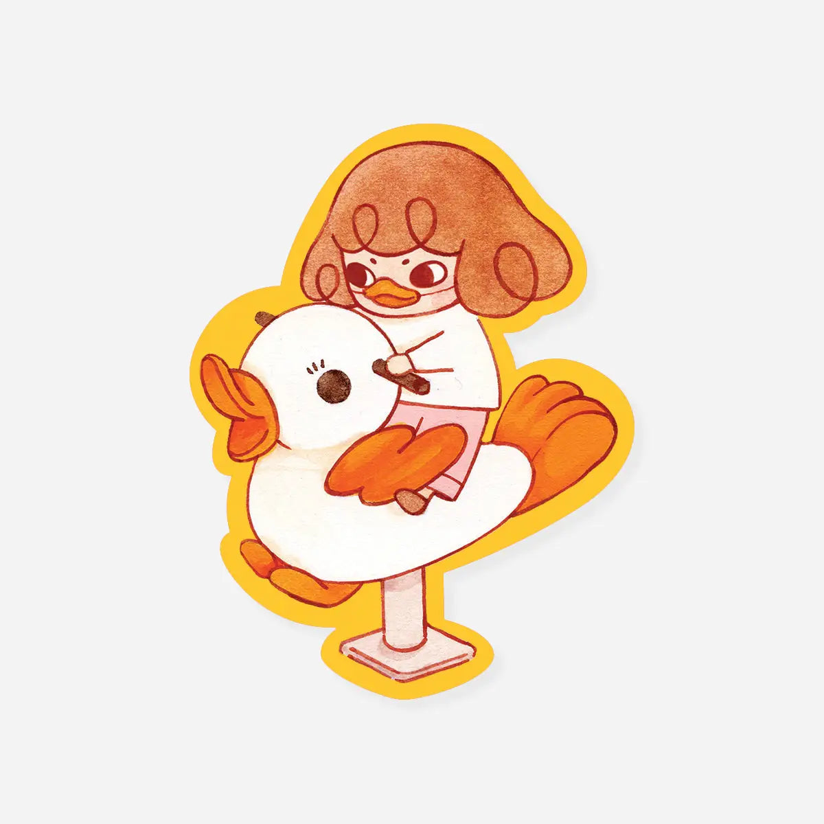 LoveSoup Studio - Play, Ducks in A Row Vinyl Sticker
Matte sticker
water resistant
5.6 x 7.2cm (2.2 x 2.8 inches)