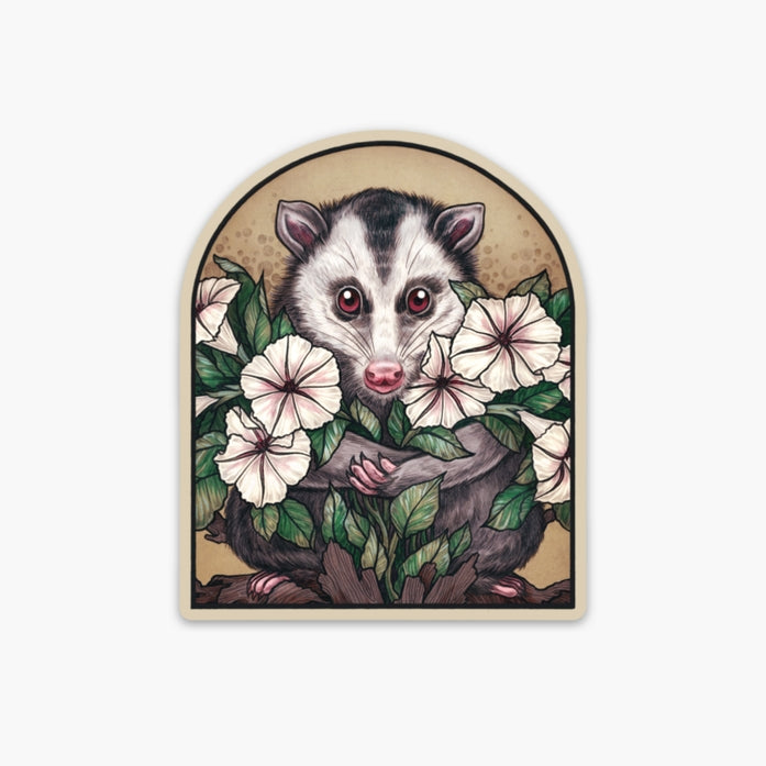Lunar Opossum Sticker