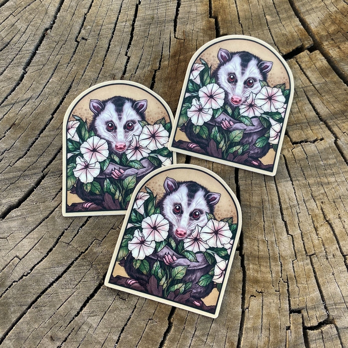 Lunar Opossum Sticker