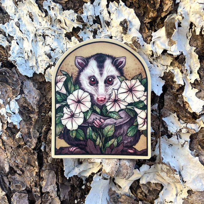 Lunar Opossum Sticker