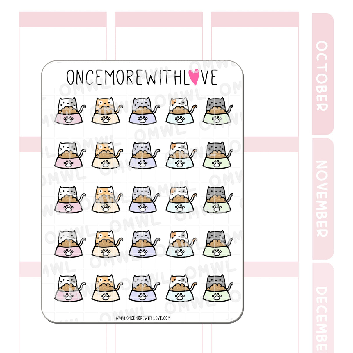 M1043 Cat Food Sticker