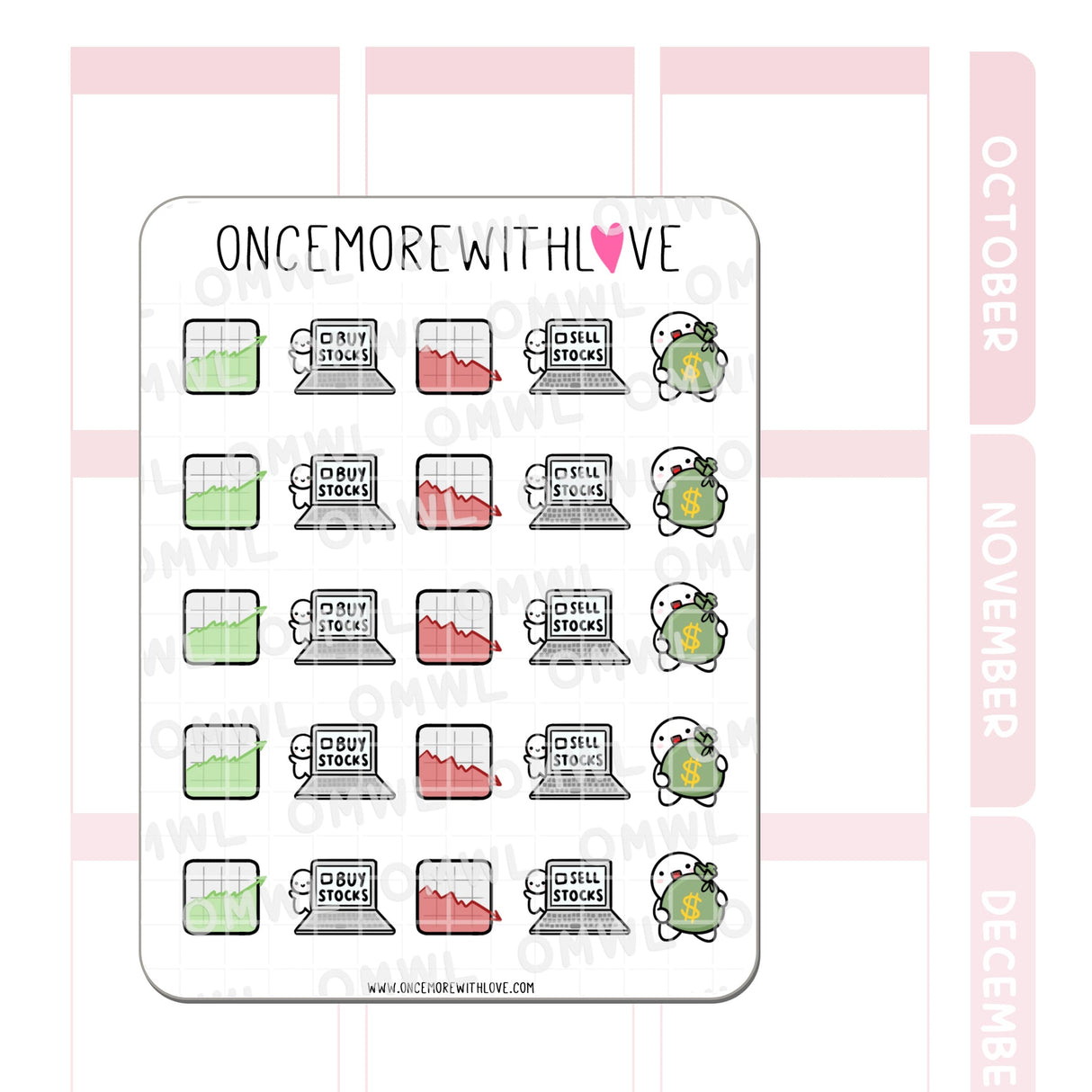 M1215 Stock Market Sticker