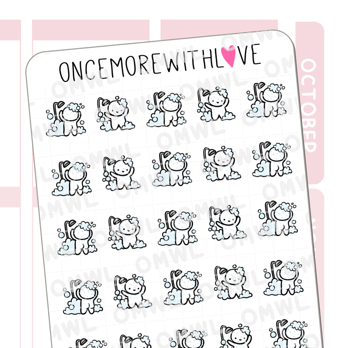 M843 Shower Time 2.0 Sticker