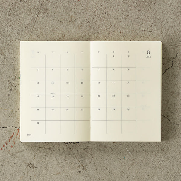 MD Notebook Diary 2026 - A6 Planner