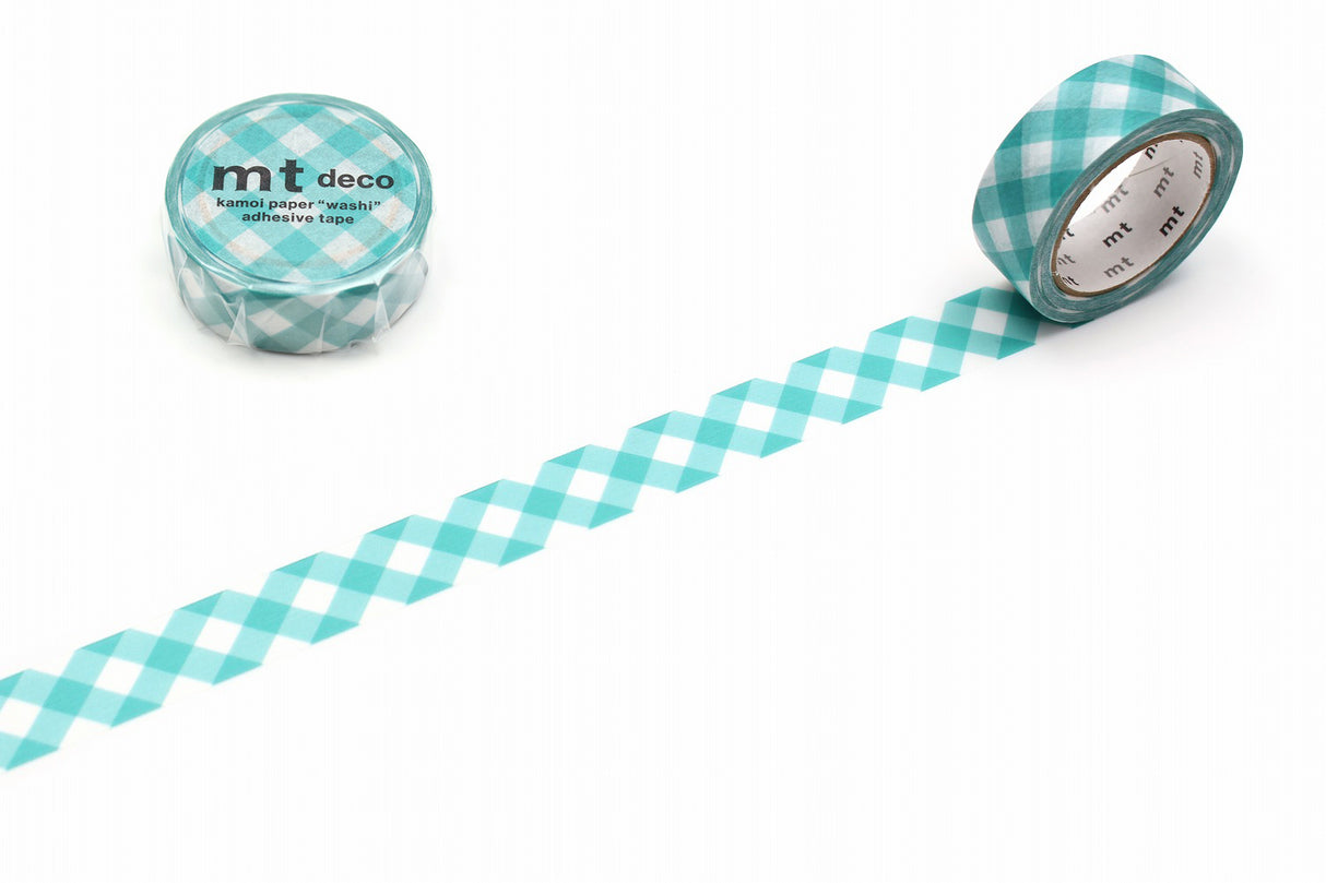 MT Washi Tape - Thick Gingham Green Check