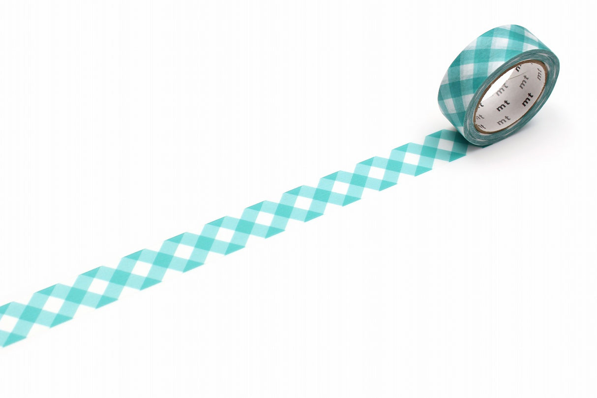 MT Washi Tape - Thick Gingham Green Check