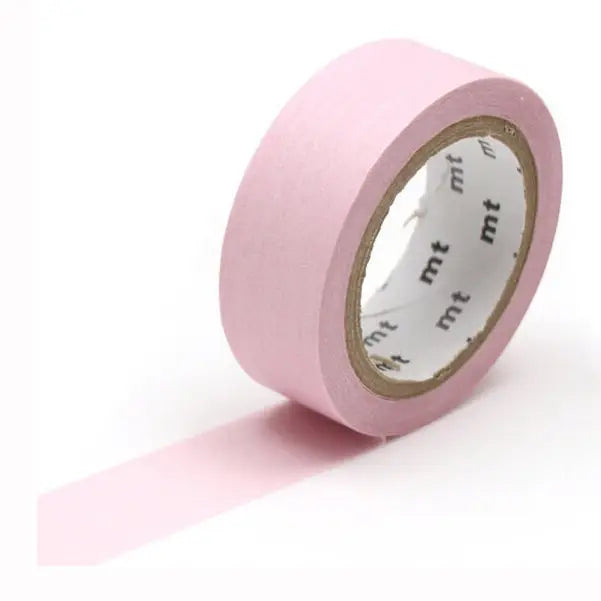 mt is the original washi masking tape, made in Japan by Kamoi Kakoshi. mt is colourful tape which is easy to tear by hand and reposition on nearly any surface. Write on it, layer it, and use it on paper, gifts, objects or the wall (mt won't damage paint - why not make a tape collage?) mt washi masking tape is now sold throughout the world in hundreds of colours and patterns.
Enjoy mt as a part of your daily life, adding a little colour everywhere.
All tapes are 15mm x 7m (0.6"X23')