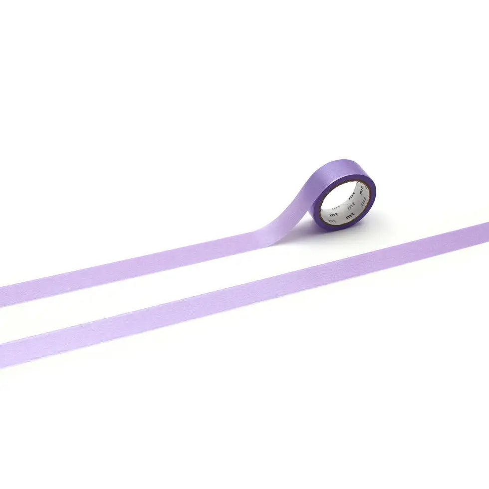 MT Washi Tape - Silky Purple
mt is the original washi masking tape, made in Japan by Kamoi Kakoshi. mt is colourful tape which is easy to tear by hand and reposition on nearly any surface. Write on it, layer it, and use it on paper, gifts, objects or the wall (mt won't damage paint - why not make a tape collage?) mt washi masking tape is now sold throughout the world in hundreds of colours and patterns.
Enjoy mt as a part of your daily life, adding a little colour everywhere.
All tapes are 15mm x 7m (0.6