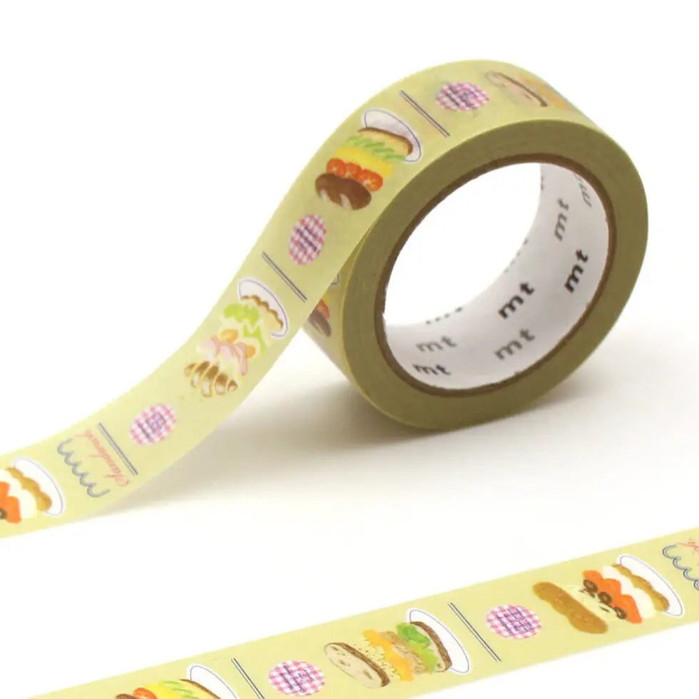 mt is the original washi masking tape, made in Japan by Kamoi Kakoshi. mt is colourful tape which is easy to tear by hand and reposition on nearly any surface. Write on it, layer it, and use it on paper, gifts, objects or the wall (mt won't damage paint - why not make a tape collage?) mt washi masking tape is now sold throughout the world in hundreds of colours and patterns.
Enjoy mt as a part of your daily life, adding a little colour everywhere.
All tapes are 15mm x 7m (0.6"X23')