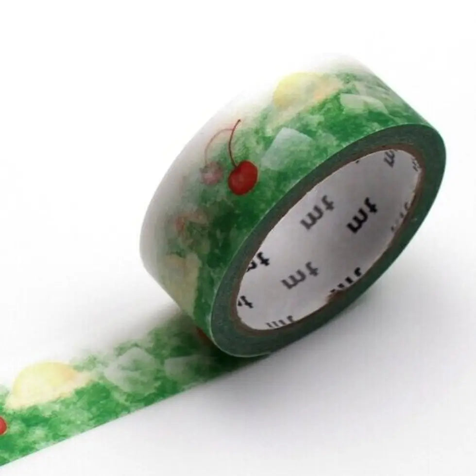 mt is the original washi masking tape, made in Japan by Kamoi Kakoshi. mt is colourful tape which is easy to tear by hand and reposition on nearly any surface. Write on it, layer it, and use it on paper, gifts, objects or the wall (mt won't damage paint - why not make a tape collage?) mt washi masking tape is now sold throughout the world in hundreds of colours and patterns.
Enjoy mt as a part of your daily life, adding a little colour everywhere.
All tapes are 15mm x 7m (0.6"X23')