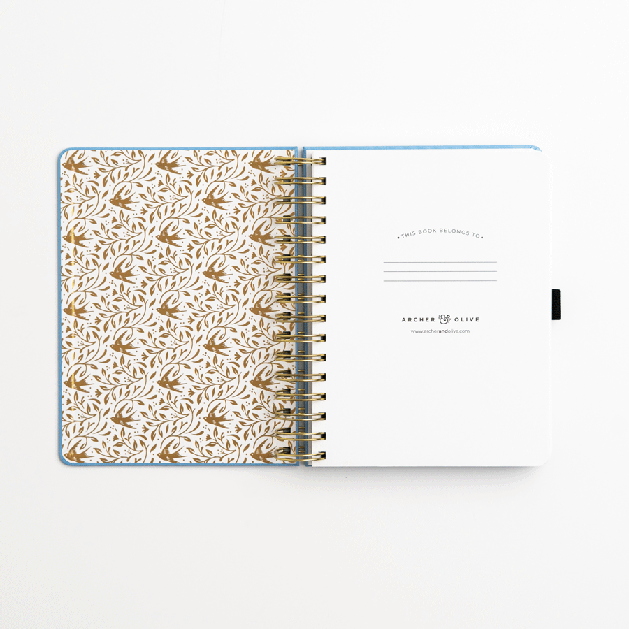 Archer and Olive Notebook: Majestic Skies A5 Dated Planner
