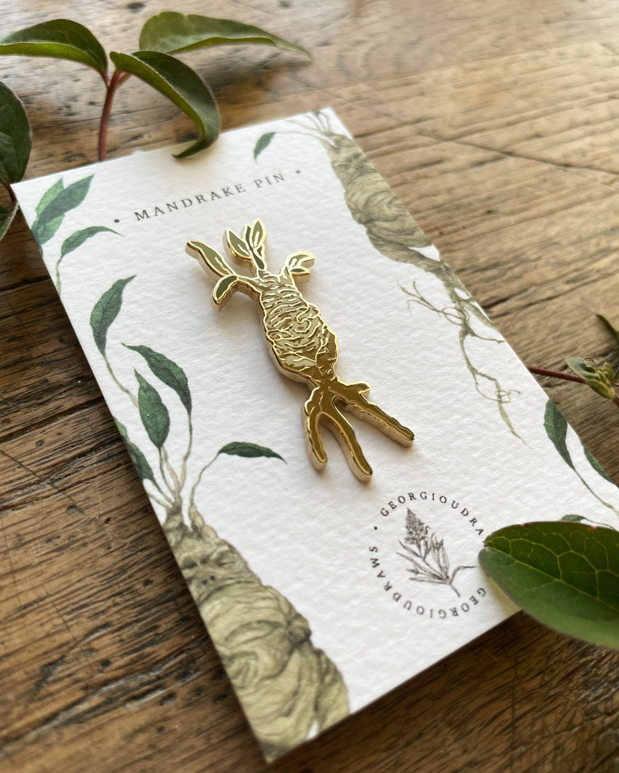 Mandrake Magical Herbology Enamel Pin