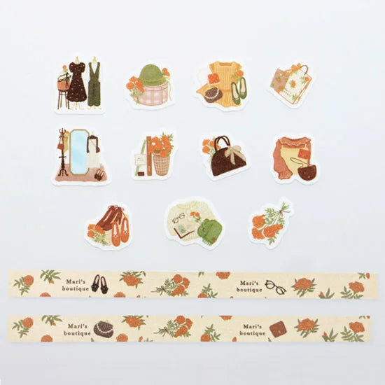 Marie Boutique Masking Roll Sticker Bande Washi Tape (2 rolls)