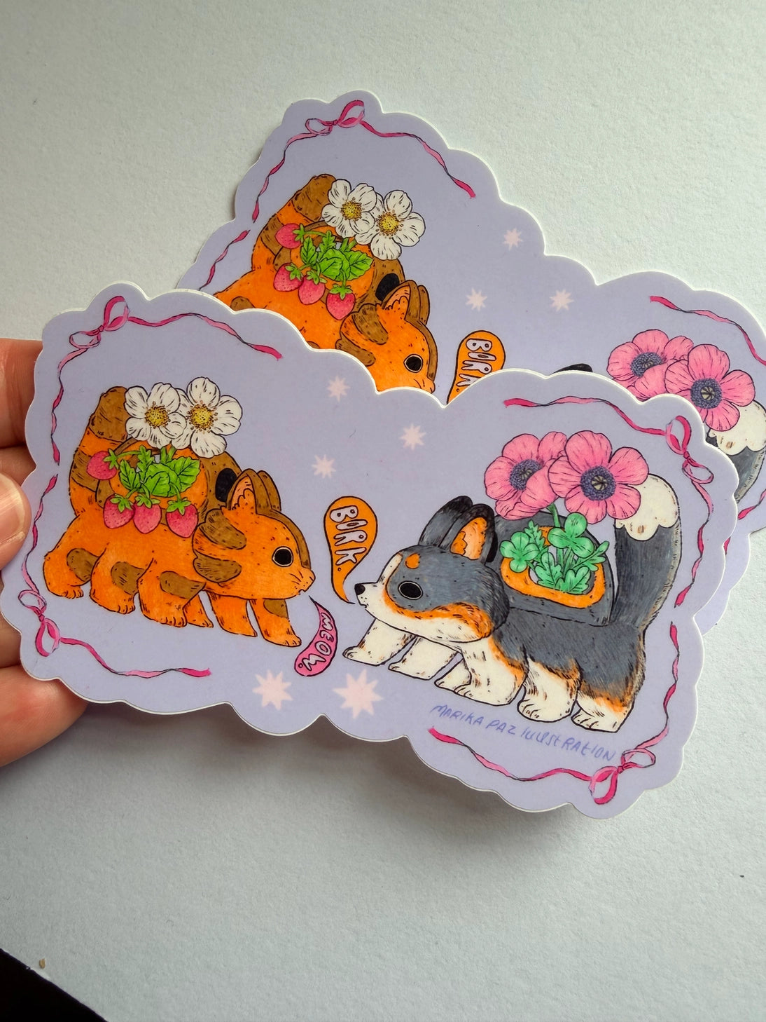 A Kitten and Puppy Bus sticker!
This vinyl matte sticker is weather and waterproof-stick it on a notebook, bike, or car- it's going to stick around! Heck, throw it on a water bottle and through the dishwasher. This sticker can go anywhere. Sticker measures 3" x 5" Printed in USA.