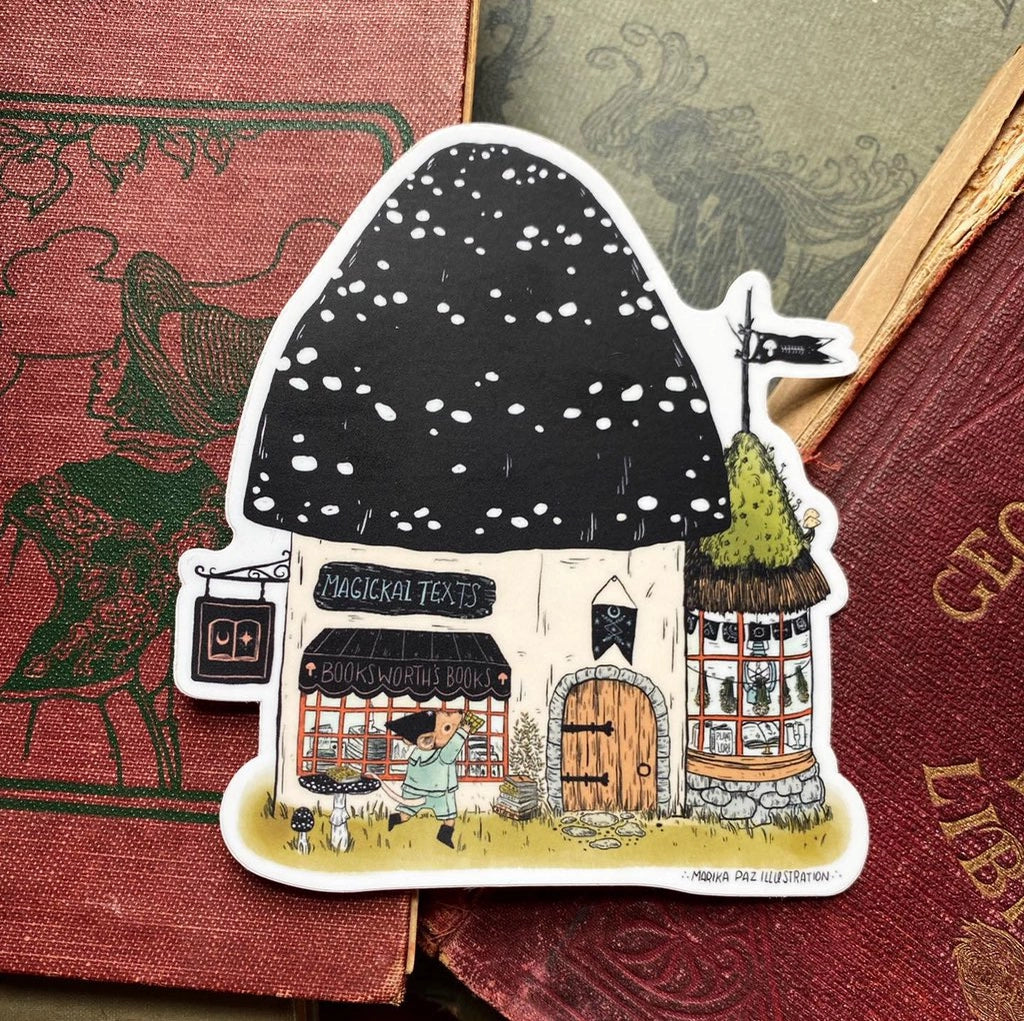 Marika Paz Illustration - Booksworth's Books Sticker