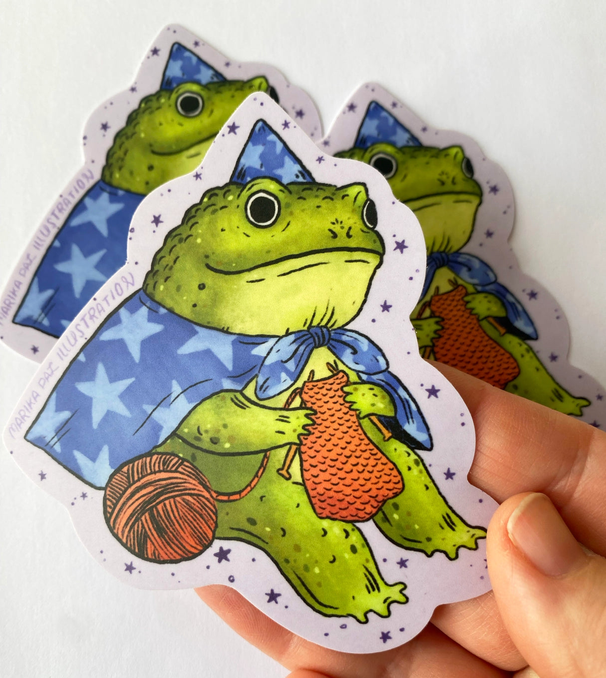 Marika Paz Illustration - Frog Wizard Sticker