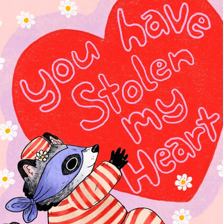 Marika Paz Illustration - Stolen My Heart Card