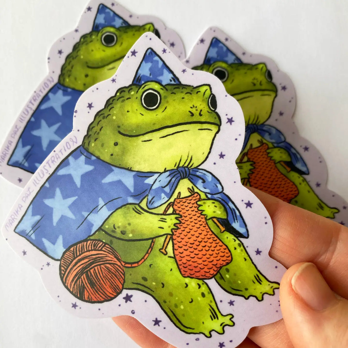 Marika Paz Vinyl Sticker - Frog Wizard