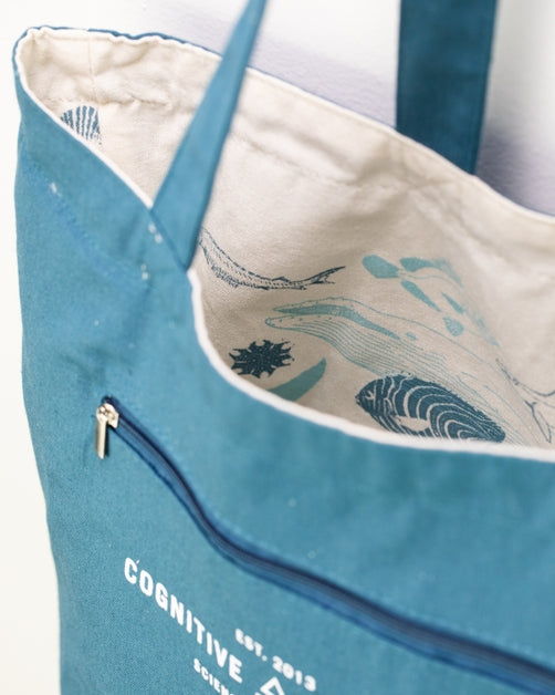 Marine Life Canvas Shoulder Tote Bag