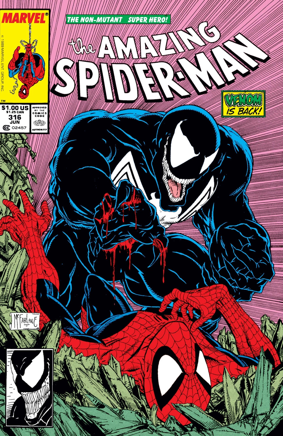 Perfect for Marvel fans of all ages, this collectible box of 100 postcards is a tribute Spider-Man through the comic book covers of his fan favorite adventures.
Celebrating the 60th anniversary of Spider-Man, these 100 unique collectible postcards feature iconic, web-slinging comic book covers from the 1960s to modern-day classics, including characters from across the Spider-Verse and covers by some of the all-time greatest Spider-Man artists.