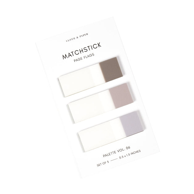 Juego de banderines Matchstick Page Quartz/Beignet/Champagne Vol 6