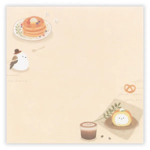 Relaxing Animals Day A note depicting each day of the animals living leisurely.
This is a design for shimaenaga to relax in a café.
It is a fun design that can be used according to your mood with two pattern assortments.
100 × 100 mm in height and 100 mm
2 patterns
80 Sheets