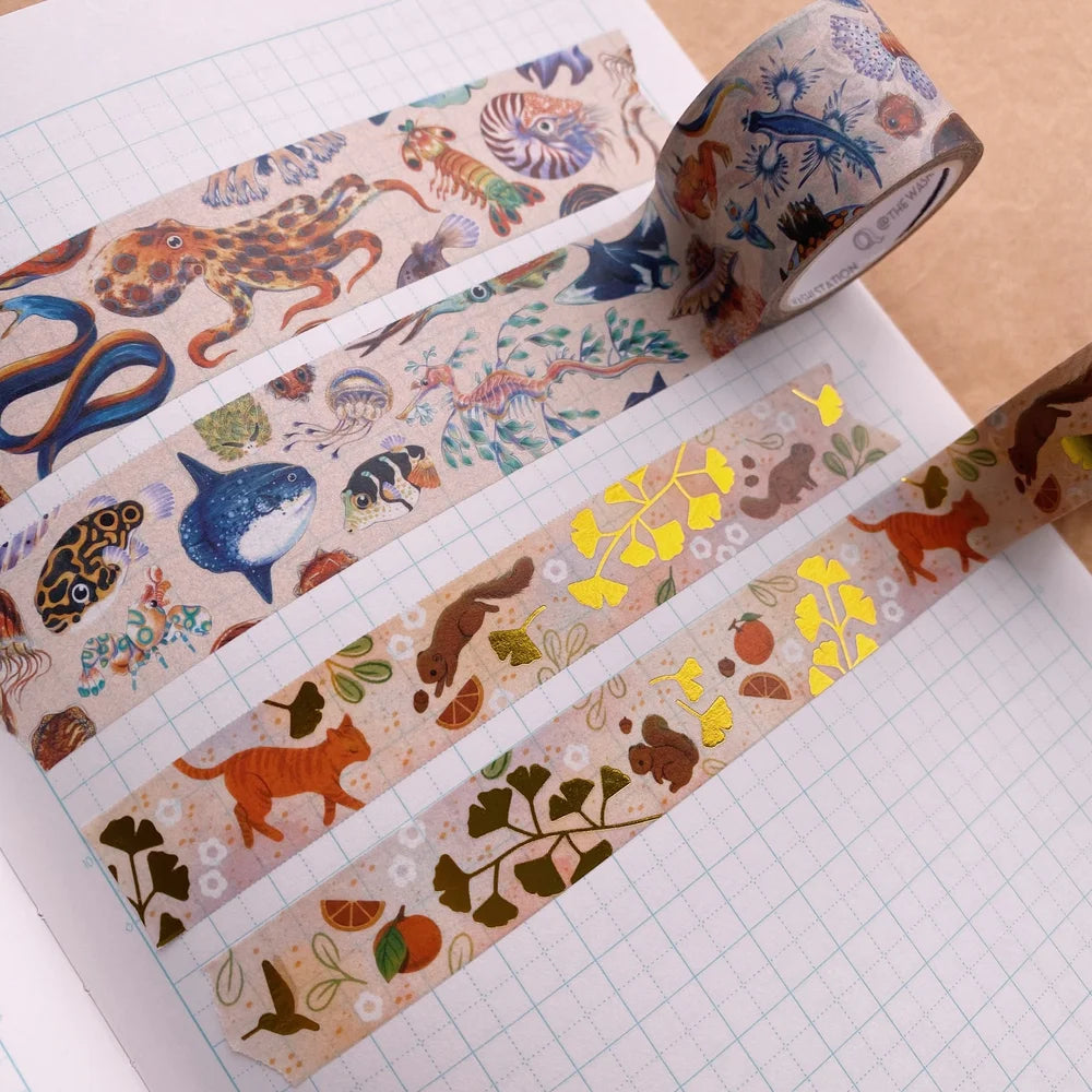 Aquatic Creatures Washi Tape